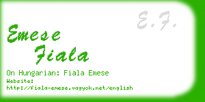 emese fiala business card